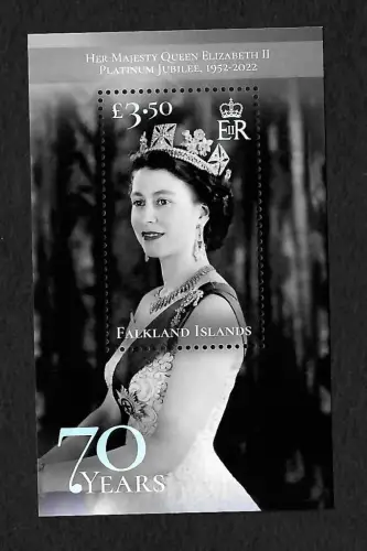 Falkland Inseln 2022: the Queen's Platinum Jubilee 2022, postfrisch