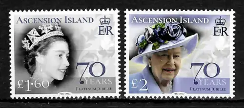 Ascension Island 2022: the Queen's Platinum Jubilee 2022, postfrisch