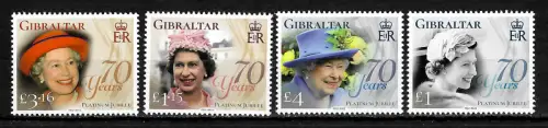 Gibraltar 2022: the Queen's Platinum Jubilee 2022, postfrisch