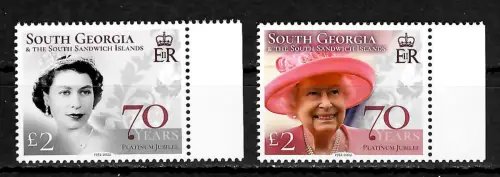 South Georgia-Sandwich Island 2022: the Queen's Platinum Jubilee 2022 postfrisch