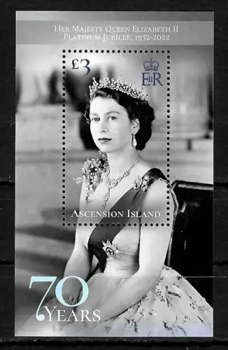 Ascension Island 2022: the Queen's Platinum Jubilee 2022 postfrisch **