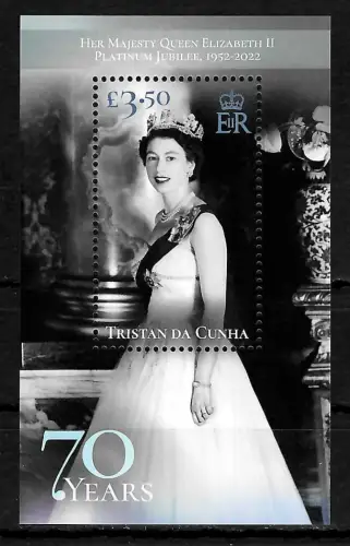 Tristan da Cunha 2022: the Queen's Platinum Jubilee 2022 postfrisch **