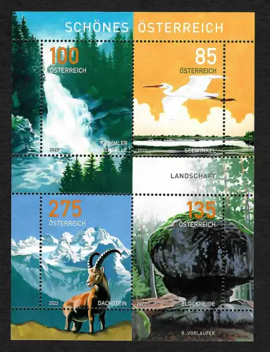 Österreich 2022: Schönes Österreich- Landschaft: Krimmler, Seewinkel, Dachstein