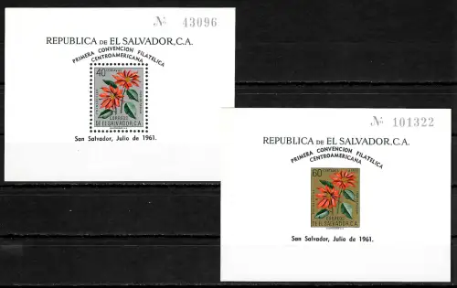 El Salvador 1961: Primera Convencion Filatelica Centroamerikana, postfrisch
