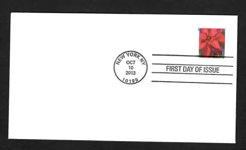 USA Forever 2013: Blume - Weihnachtsstern, christmas, FDC