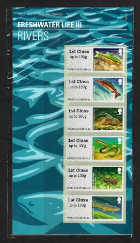 GB 2013: Freshwater Life III, Rivers, mnh