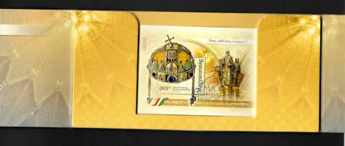 Ungarn 2011 Folder mit Block: neue Verfassung #5513II, Block #341 II, postfrisch
