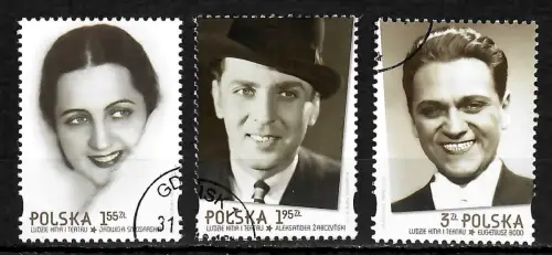 Polen 2013: Schauspieler, gestempelt