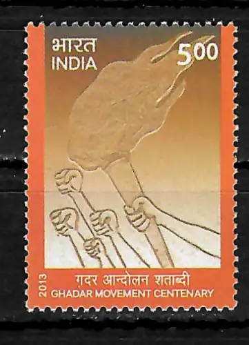 Indien 2013: Ghadar Movement Centenary, postfrisch