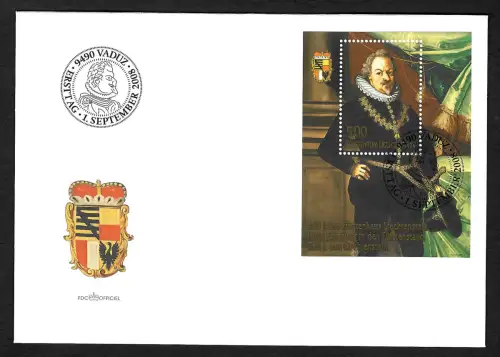 Liechtenstein 2008: 400 Jahre Fürstenhaus, FDC