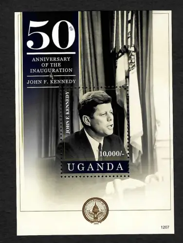 Uganda 2013: John F. Kennedy, 50th Anniverrsary of the Inauguration, postfrisch