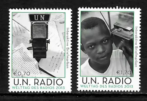 UNO Wien 2013: Welttag des Radios, postfrisch