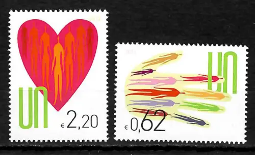 UNO Wien 2013: Herz, Freimarkenserie, postfrisch