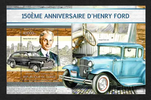 Guinea 2013: : 150ème anniversaire d' Henry Ford, postfrisch