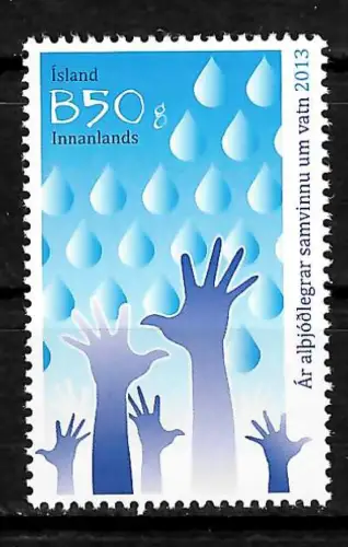 Island 2013: Internationales Jahr des Wassers, #1380, postfrisch