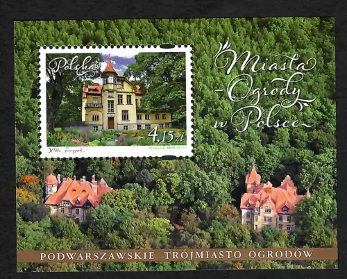 Polen 2012: Miasta Ogrody Polsce, Gartenstadt Brwinow, Block #212, postfrisch