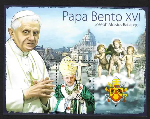 Guinea-Bissau 2011: Papa Beneto XVI, postfrisch, Papst Benedict XVI
