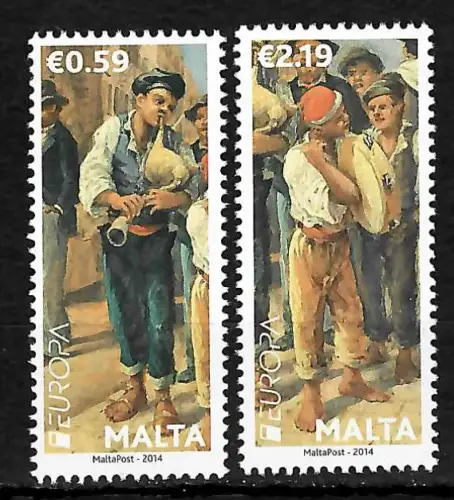 Malta 2014: EUROPA Musikinstrumente, postfrisch