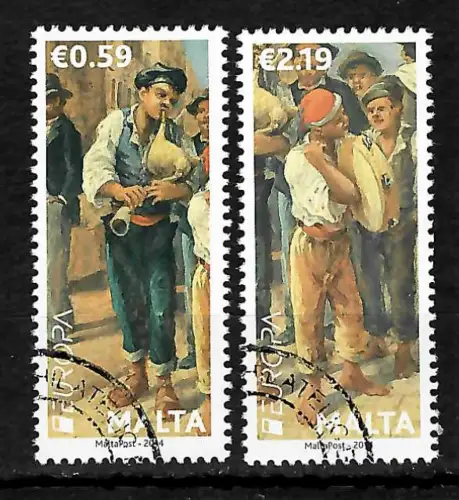 Malta 2014: EUROPA Musikinstrumente, gestempelt