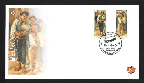 Malta 2014: 10 Jahre Beitritt zur EU, FDC