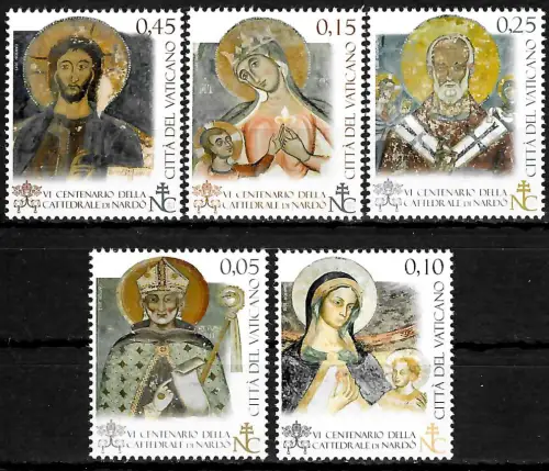 Vatikan 2014: Kathedrale von Nardo, #1784-1788, postfrisch