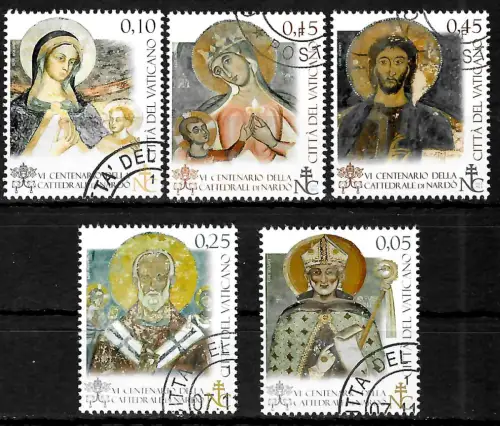 Vatikan 2014: Kathedrale von Nardo, #1784-1788, gestempelt