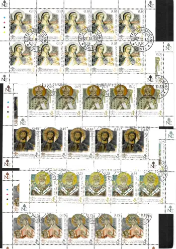Vatikan 2014: Kathedrale von Nardo, #1784-1788, Kleinbogensatz, gestempelt