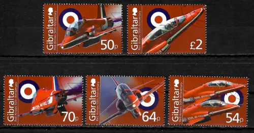 Gibraltar 2014: 50th Anniversary Red Arrows, #1915-1619, gestempelt