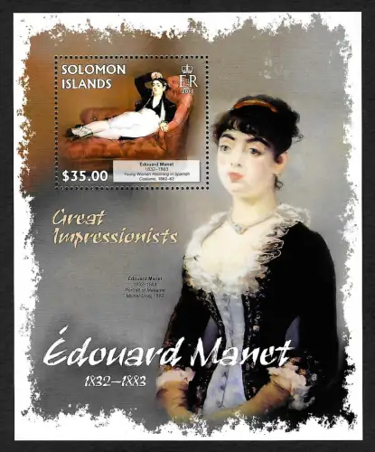 Solomon Islands 2013: Great impressionists, Edouard Manet, postfrisch