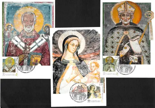 Vatikan 2014: Kathedrale von Nardo, #1784-1788, Maximumkarten 5x