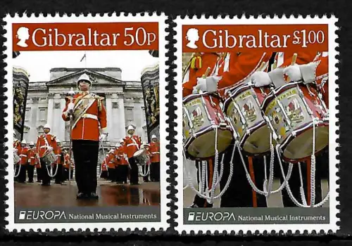 Gibraltar 2014: EUROPA - National Musical Instruments, postfrisch