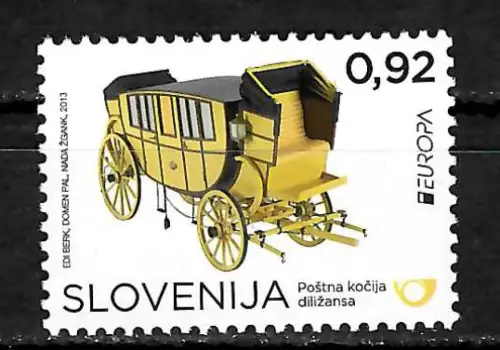 Slowenien 2013: EUROPA Postfahrzeuge, #993, postfrisch