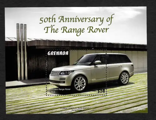 Grenada 2021: 50th Anniveresary of the Range Rover, mnh