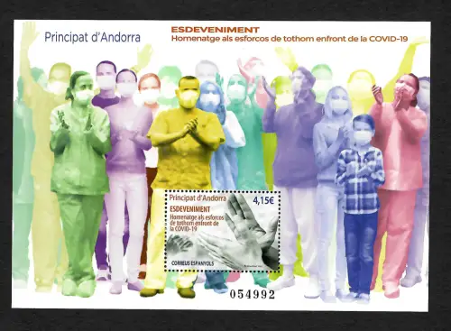 Andorra 2021: Esdeveniment, Homage an die Covid-19 Helfer, postfrisch