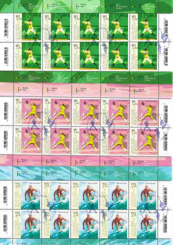 Liechtenstein 2021: Für den Sport: Neue Olympische Sportarten, gestempelte Bögen