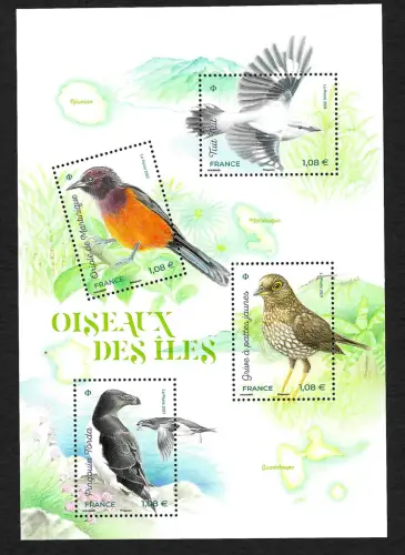Frankreich 2021: Oiseaux des Iles, Vögel, postfrisch
