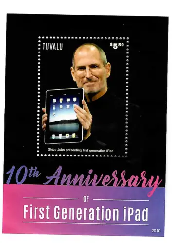 Tuvalu 2021: 10th Anniversary of First Generation iPad, postfrisch