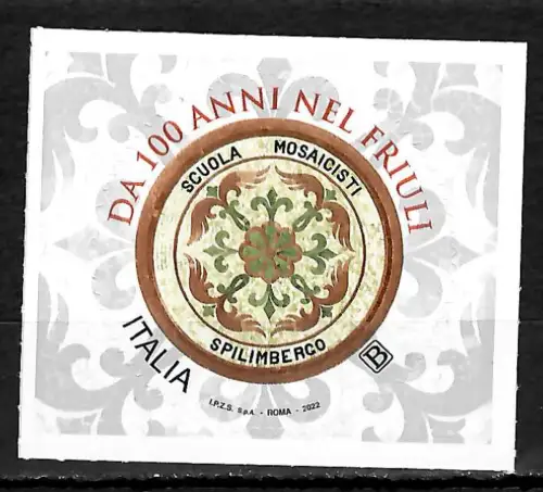 Italien 2022: Mosaikschule, Vortrefflichkeit des Wissens, postfrisch