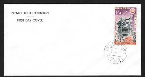 Niger 1971: Apollo 15, #298, FDC