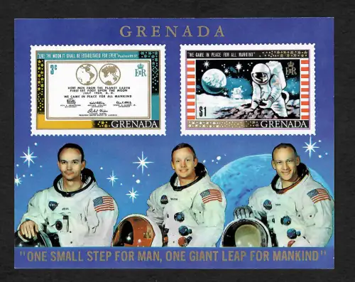 Grenada: Apollo XI, Block #1, postfrisch
