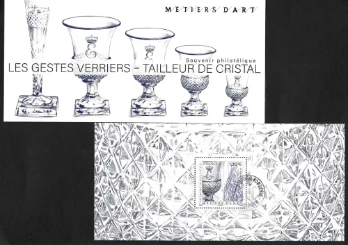 Frankreich 2019: les gestes verriers-tailleur de Cristal, gestempelt