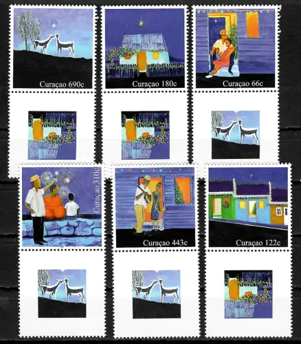 Curacao 2018: Dezember-Marken, postfrisch
