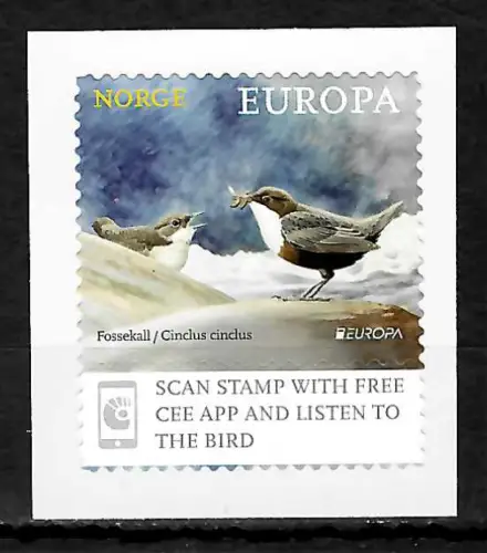 Norwegen 2019: EUROPA: Nationalvogel, postfrisch