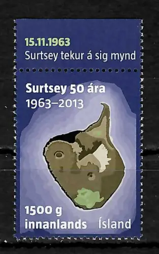 Island 2013: 50 Jahre Vulkaninsel Surtsey, #1402, postfrisch