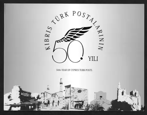 Türkei 2014: 50 Jahre türkisch-zyprische Post, im Folder, #4083-4084, gestempelt