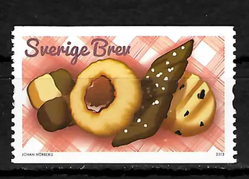 Schweden 2013: Lieblingsgebäck, 2-seitig gezähnt, postfrisch