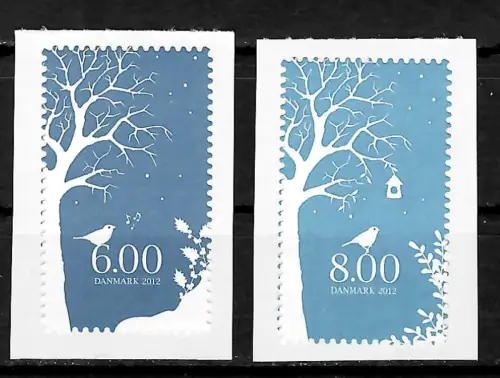 Dänemark 2012: Winter, #1719-1720 BC, postfrisch