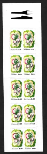Dänemark 2012: Gastronomie Smörrebröd, selbstklebend, Markenheftchen, postfrisch
