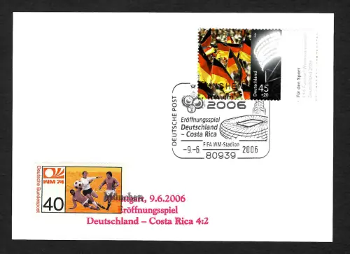 Bund 2006: Eröffnungsspiel: Deutschland -Costa Rica - Stuttgart, Fußball WM