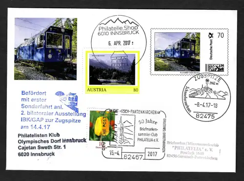 Bund /Österreich 2017: Sonderfahrt IBK/GAP zur Zugspitze, 